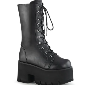 Outlet Demonia Cult Ashes-105 Black Vegan Leather