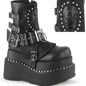 Sale Demonia Cult Bear-150 Black Vegan Leather