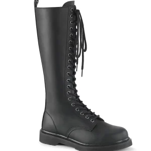 Online Demonia Cult Bolt-400 Black Vegan Leather