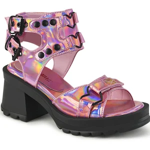 Best Demonia Cult Bratty-07 Pink Holo Patent