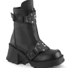 Cheap Demonia Cult Bratty-56 Black Vegan Leather