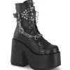 Online Demonia Cult Camel-65 Black Vegan Leather