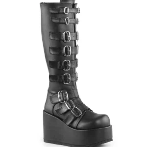 Online Demonia Cult Concord-108 Black Vegan Leather