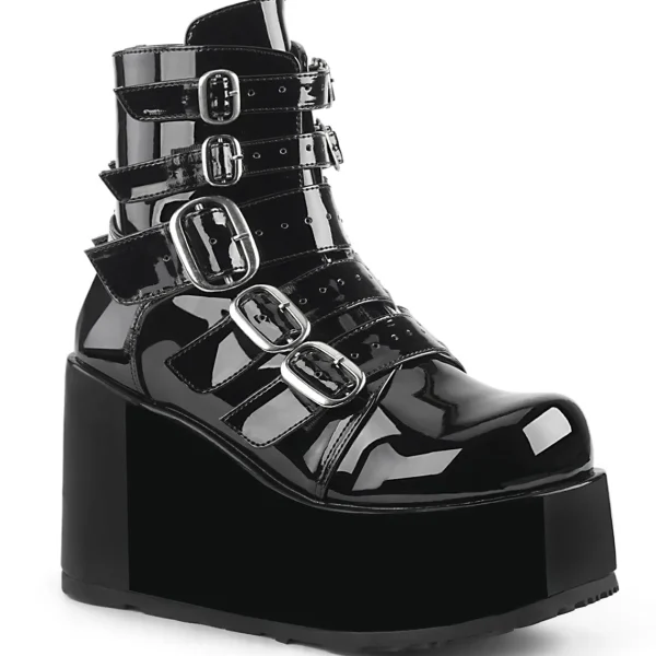 New Demonia Cult Concord-57 Black Patent