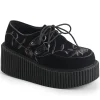 Fashion Demonia Cult Creeper-219 Black Velvet