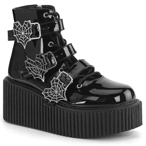 Online Demonia Cult Creeper-260 Black Patent