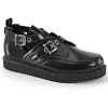 Store Demonia Cult Creeper-615 Black Leather