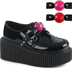 Flash Sale Demonia Cult Creeper-222 Black Patent