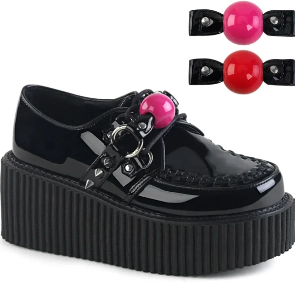 Flash Sale Demonia Cult Creeper-222 Black Patent