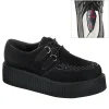 Cheap Demonia Cult Creeper-402S Black Suede