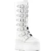 Sale Demonia Cult Damned-318 White Vegan Leather