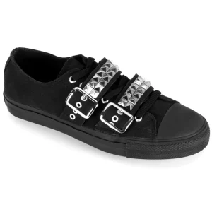 Outlet Demonia Cult Deviant-08 Black Canvas