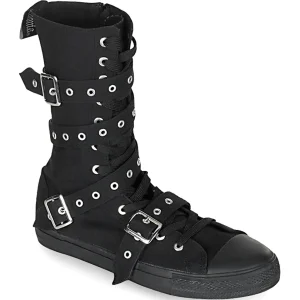 Fashion Demonia Cult Deviant-204 Black Canvas