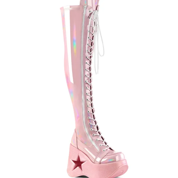 Outlet Demonia Cult Dynamite-300 Baby Pink Stretch Holo