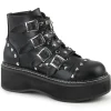 Online Demonia Cult Emily-315 Black Vegan Leather