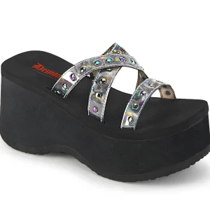 Sale Demonia Cult Funn-19 Black Oil Flick Hologram