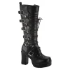 Outlet Demonia Cult Gothika-200 Black Vegan Leather