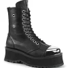 Cheap Demonia Cult Gravedigger-10 Black Vegan Leather