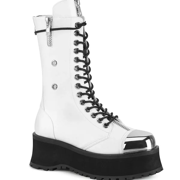 Flash Sale Demonia Cult Gravedigger-14 White Vegan Leather