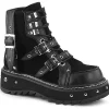 Clearance Demonia Cult Lilith-278 Black Vegan Leather-Vegan Suede