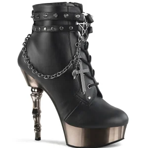 Flash Sale Demonia Cult Muerto-1001 Black Faux Leather