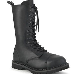 Store Demonia Cult Riot-14 Black Vegan Leather