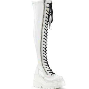 Online Demonia Cult Shaker-374 White Hologram Stretch Patent