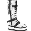 Best Sale Demonia Cult Slacker-260 White Patent