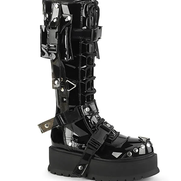 Sale Demonia Cult Slacker-260 Black Patent