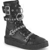 Cheap Demonia Cult Sneeker-320 Black Vegan Leather