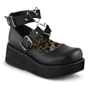 Outlet Demonia Cult Sprite-02 Black Vegan Leather