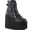 New Demonia Cult Swing-103 Black Vegan Leather