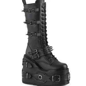 Sale Demonia Cult Swing-327 Black Vegan Leather