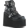 Cheap Demonia Cult Swing-105 Black Vegan Leather