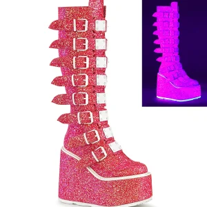 Store Demonia Cult Swing-815Uv Pink Glitter