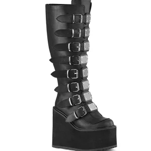 Hot Demonia Cult Swing-815Wc Black Vegan Leather