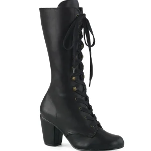 Shop Demonia Cult Vivika-205 Black Vegan Leather