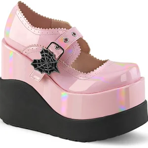 Hot Demonia Cult Void-38 Baby Pink Holo Patent