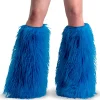 Online Demonia Cult Yeti-08 Blue Faux Fur