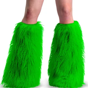 Sale Demonia Cult Yeti-08 Neon Green Faux Fur