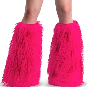 Sale Demonia Cult Yeti-08 Hot Pink Faux Fur